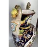 GRANDE VASO BIANSATO CERAMICA Cacf Faenza 900 dipinto MASCHERONE PAESAGGIO EPOCA