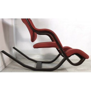 POLTRONA SEDIA STOKKE GRAVITY DESIGN BORDEAUX LEGNO PETER OPSVIK ERGONOMICA NORW