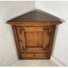 ANTICA Credenza Angoliera LEGNO ABETE Arte Povera 1900 MOBILE ANGOLO OLD RUSTICA