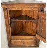 ANTICA Credenza Angoliera LEGNO ABETE Arte Povera 1900 MOBILE ANGOLO OLD RUSTICA