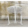 TAVOLO DA ESTERNO VINTAGE GIARDINO FERRO BIANCO DESIGN ANNI 70 FIORE OLD TABLE