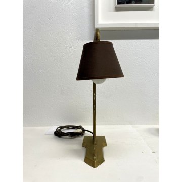 LAMPADA TAVOLO ABATJOUR ART DECO MODERNISTA OTTONE