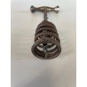 ANTICO CAVATAPPI A MOLLA FERRO CROMATO Cork-screw  Korken-zieher ANNI '40/'50