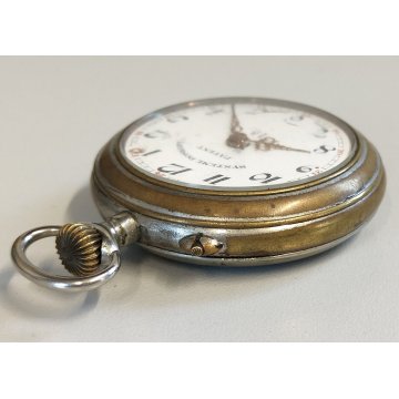 ANTICO OROLOGIO TASCA Systeme Roskopf Patent 1° EPOCA 1900 Old Pocket Watch ø 53