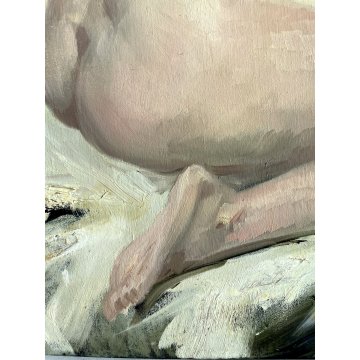 GRANDE QUADRO DIPINTO OLIO TELA Cassinari Vettor Marcello FIGURA NUDO FEMMINILE