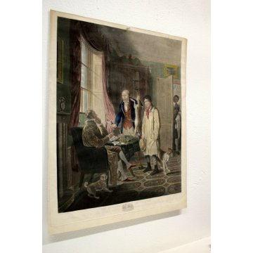 ANTICA STAMPA MULTIPLO ACQUERELLATA Thomas Goff LUPTON (1791-1873) William Kidd