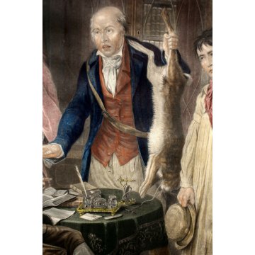 ANTICA STAMPA MULTIPLO ACQUERELLATA Thomas Goff LUPTON (1791-1873) William Kidd
