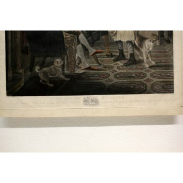ANTICA STAMPA MULTIPLO ACQUERELLATA Thomas Goff LUPTON (1791-1873) William Kidd