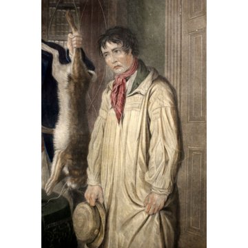 ANTICA STAMPA MULTIPLO ACQUERELLATA Thomas Goff LUPTON (1791-1873) William Kidd