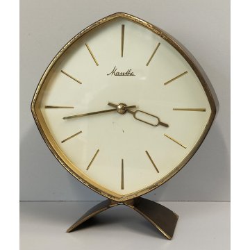 ANTICA SVEGLIA Mauthe 8 Days OROLOGIO DA TAVOLO DECO vintage OLD ALARM CLOCK