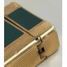 ACCENDINO TASCA St Dupont LACCA CINESE VERDE France VINTAGE GOLD LIGHTER BRIQUET