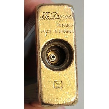 ACCENDINO TASCA St Dupont LACCA CINESE VERDE France VINTAGE GOLD LIGHTER BRIQUET