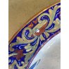 GRANDE PIATTO PARATA MAIOLICA LUSTRO SCENA STORIA ROMANA S.M.G. Gualdo T. ø 50cm