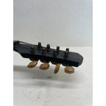 ANTICO MANDOLINO RUSSO LEGNO STRUMENTO MUSICALE EPOCA '900 CASSA PIATTA