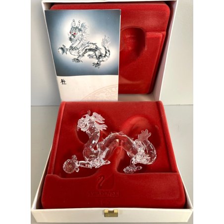 THE DRAGON SWAROVSKI ANNUAL EDITION 1997 STATUA CRISTALLO CRYSTAL DESIGN SCS