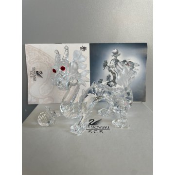 THE DRAGON SWAROVSKI ANNUAL EDITION 1997 STATUA CRISTALLO CRYSTAL DESIGN SCS