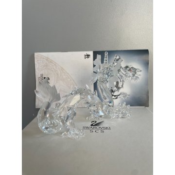 THE DRAGON SWAROVSKI ANNUAL EDITION 1997 STATUA CRISTALLO CRYSTAL DESIGN SCS