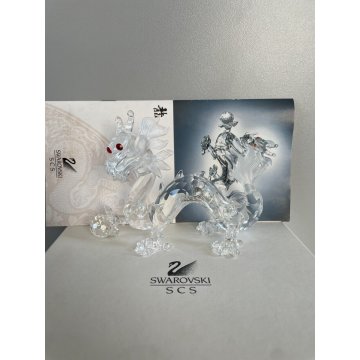 THE DRAGON SWAROVSKI ANNUAL EDITION 1997 STATUA CRISTALLO CRYSTAL DESIGN SCS