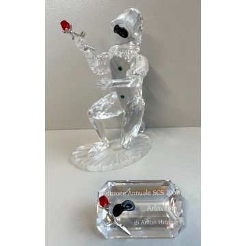 ARLECCHINO SWAROVSKI ANNUAL EDITION SCS 2001 STATUA CRISTALLO CRYSTAL DESIGN