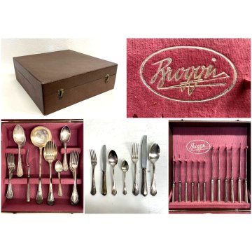 SET POSATE 6 Pers. F. Broggi Milano Mod. "Serbelloni" Flatware DESIGN LUSSO '50