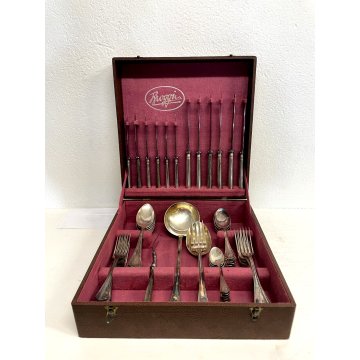 SET POSATE 6 Pers. F. Broggi Milano Mod. "Serbelloni" Flatware DESIGN LUSSO '50