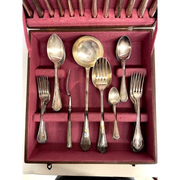 SET POSATE 6 Pers. F. Broggi Milano Mod. "Serbelloni" Flatware DESIGN LUSSO '50