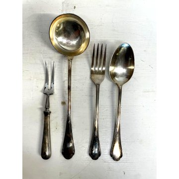 SET POSATE 6 Pers. F. Broggi Milano Mod. "Serbelloni" Flatware DESIGN LUSSO '50