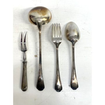 SET POSATE 6 Pers. F. Broggi Milano Mod. "Serbelloni" Flatware DESIGN LUSSO '50