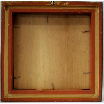 PICCOLO QUADRO DIPINTO ACQUERELLO Luigi Fumagalli ARCHITETTURA CITTA PORTICI 900