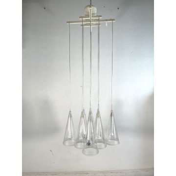 LAMPADARIO SOSPENSIONE "Fucsia 8" DESIGN Achille Castiglioni PER FLOS 1996