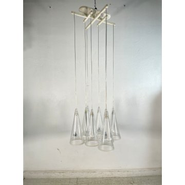 LAMPADARIO SOSPENSIONE "Fucsia 8" DESIGN Achille Castiglioni PER FLOS 1996