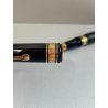 PENNA SFERA OMAS MILORD BALLPOINT PEN NERA SFACCETTATA DORATA ROLLER ITALIA