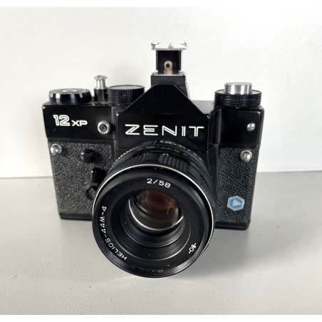 FOTOCAMERA ZENIT 12XP REFLEX SLR OBIETTIVO Helios-44M-4 2/58 MADE in USSR '80