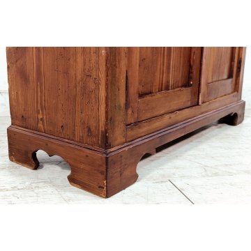 ANTICA CREDENZA legno abete EPOCA 900 forniture 2 ANTE stipo OLD WOODEN CUPBOARD