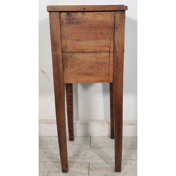 RARA Coppia ANTICO COMODINO Luigi XVI epoca 700 legno noce OLD WOODEN NIGHTSTAND