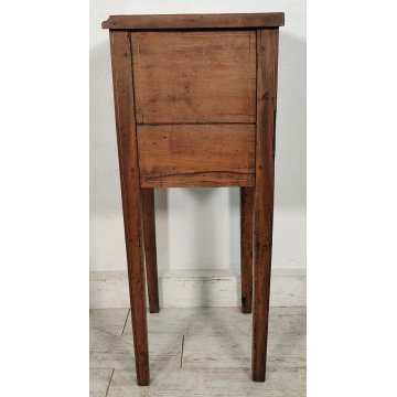 RARA Coppia ANTICO COMODINO Luigi XVI epoca 700 legno noce OLD WOODEN NIGHTSTAND