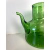 CARAFFA VINTAGE BROCCA VERSATOIO VETRO SOFFIATO VERDE Empoli TOSCANA ANNI 40/50