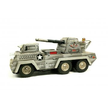GIOCO GIOCATTOLO LATTA EPOCA CARROARMATO GAME TANK  VINTAGE Sankey Japan 50's 