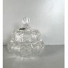 LIDED BOWL SCATOLA PORTA DOLCI COPERCHIO CRISTALLO MOLATO BOEMIA BOHEMIA CRYSTAL