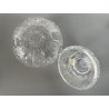 LIDED BOWL SCATOLA PORTA DOLCI COPERCHIO CRISTALLO MOLATO BOEMIA BOHEMIA CRYSTAL