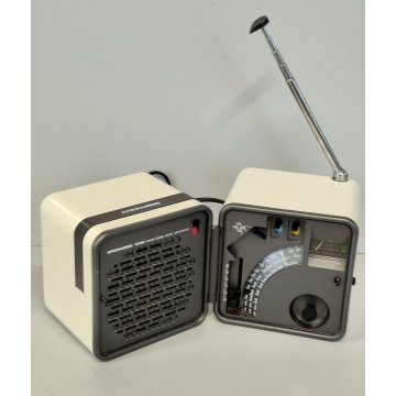 RADIO Brionvega CUBO TS 505a vintage DESIGN Sapper Zanuso ANNI 70 Bianco Panna