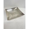 BOWL FRUTTIERA VASSOIO ACCIAIO QUADRATO Sambonet DESIGN LINEA "Q" 24 X 24 cm '70