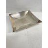 BOWL FRUTTIERA VASSOIO ACCIAIO QUADRATO Sambonet DESIGN LINEA "Q" 24 X 24 cm '70