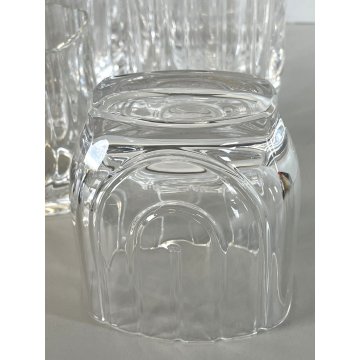 6 BICCHIERI WHISKY CRYSTAL GLASSES CRISTALLO DESIGN Griziotti Arnolfo di Cambio