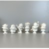 LOTTO 6 CARAMOGI MUSICANTI PORCELLANA BIANCA Ginori Doccia Capodimonte EPOCA 800