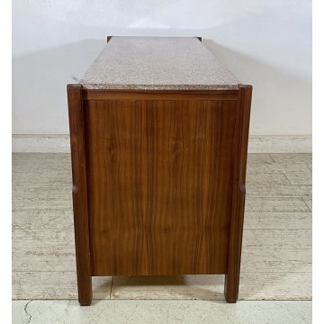 ANTICO COMÒ CASSETTONE VINTAGE 1960 LEGNO TEAK MARMO DANESE CASSETTIERA DESIGN