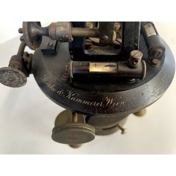 ANTICO STRUMENTO SCIENTIFICO Teodolite STARKE & KAMMERER N° 9557 WIEN THEODOLITE