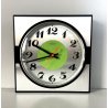 RARO OROLOGIO da PARETE VINTAGE Veglia Elettronico VERDE FLUO METALLO ANNI '70