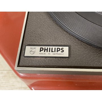 RARO MOBILE IMPIANTO STEREO RADIO PHILIPS ANNI 60 PLASTICA DESIGN GIRADISCHI OLD