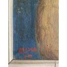 ANTICO DIPINTO OLIO Salvatore Blasco RITRATTO di DONNA FIGURA FEMMINILE '900